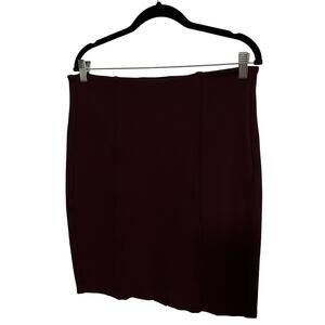 Liverpool Maroon Skirt – Size 14P – Petite Pull-On Stretch Skirt